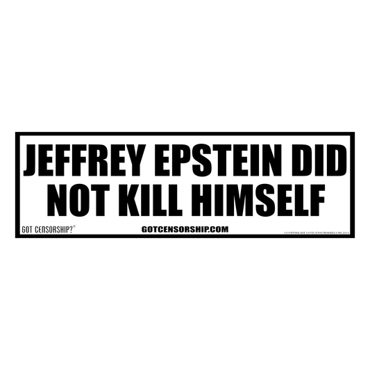 Jeffrey Epstein Did Not Kill Himself Bumper Sticker Decal (3 Pack)