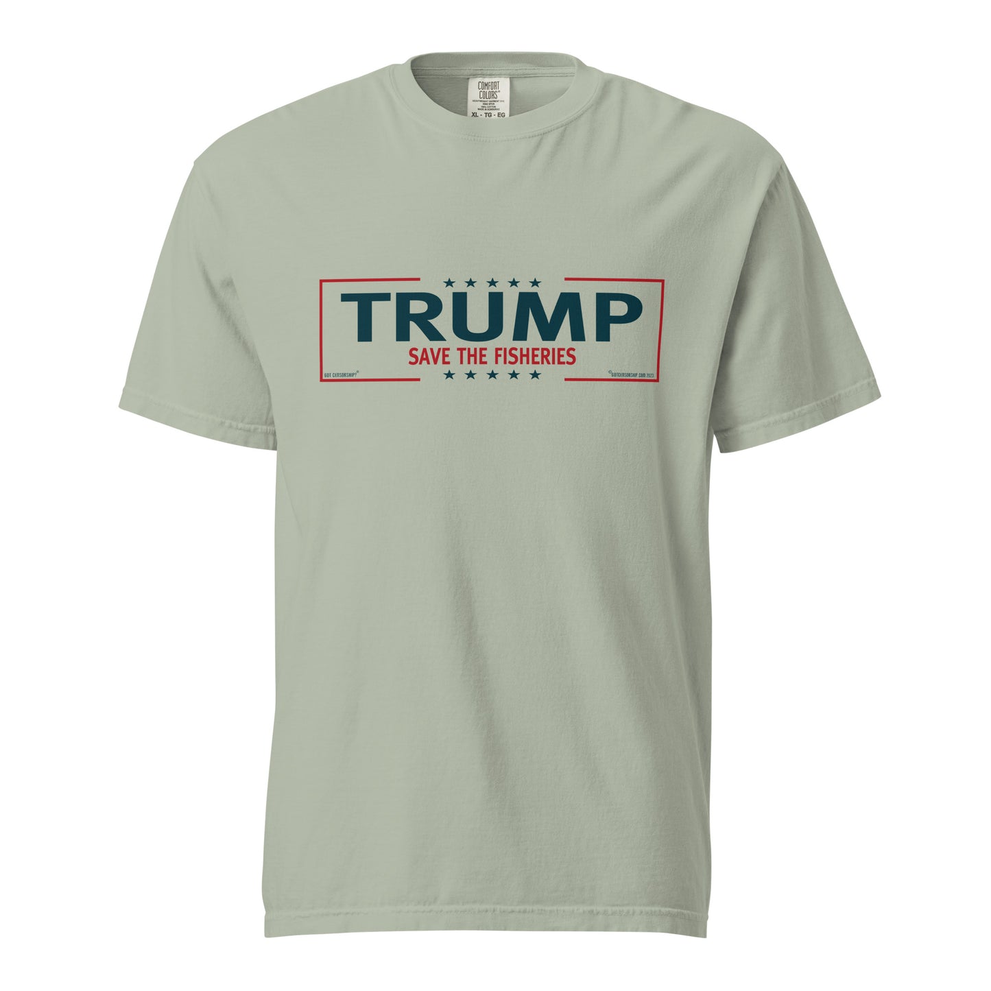 Trump Save The Fisheries Unisex Garment-Dyed Heavyweight T-Shirt