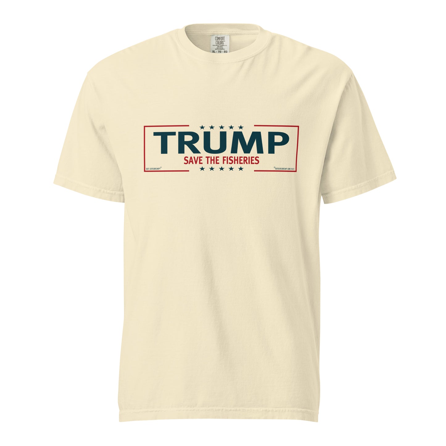 Trump Save The Fisheries Unisex Garment-Dyed Heavyweight T-Shirt