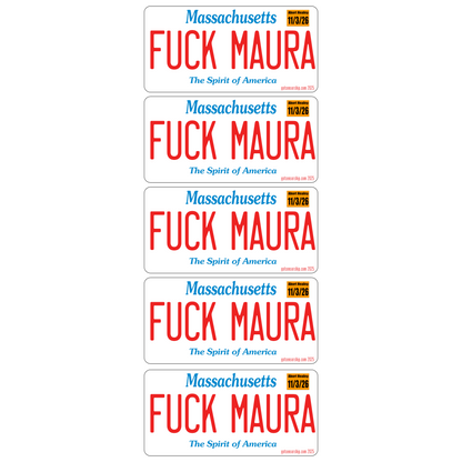 Fuck Maura Healey Massachusetts Bumper Sticker Decal (5 pack)