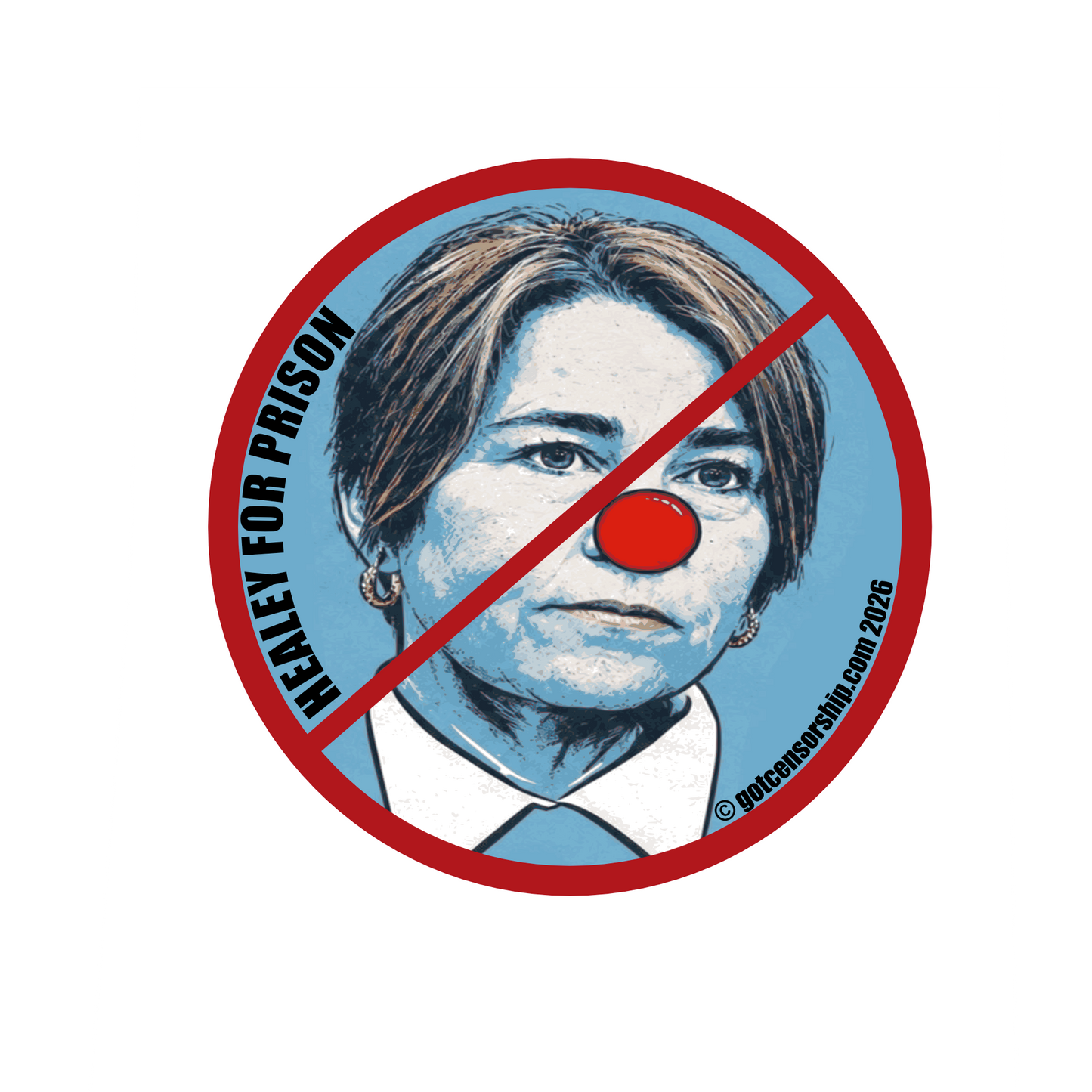 Anti Maura Healey Bumper Sticker Decal (2 pack)