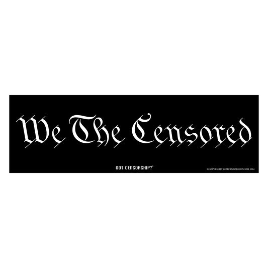 We The Censored Sticker Decal (3 Pack)