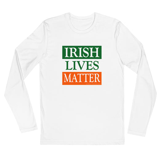 Irish Lives Matter Long Sleeve Fitted Crew