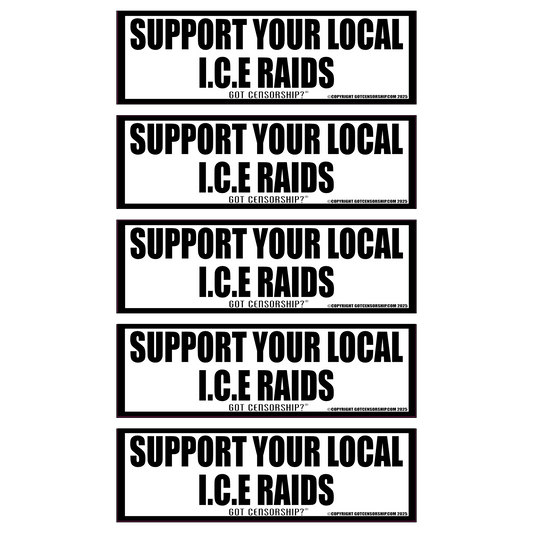 Support Your Local ICE Raids Hard Hat (5 Pack)