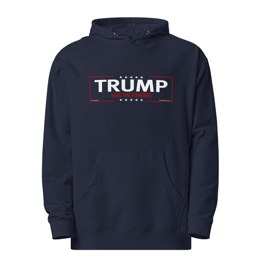 Trump Save The Fisheries Unisex Midweight Hoodie