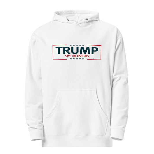 Trump Save The Fisheries Unisex Midweight Hoodie