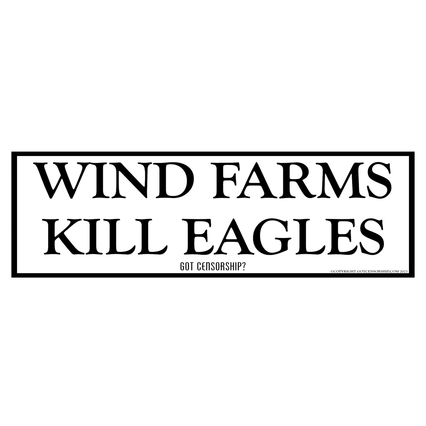 Wind Farms Kill Eagles